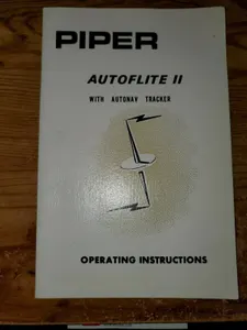 Used original Piper Autoflite II with Nav Tracker operating instructions manual